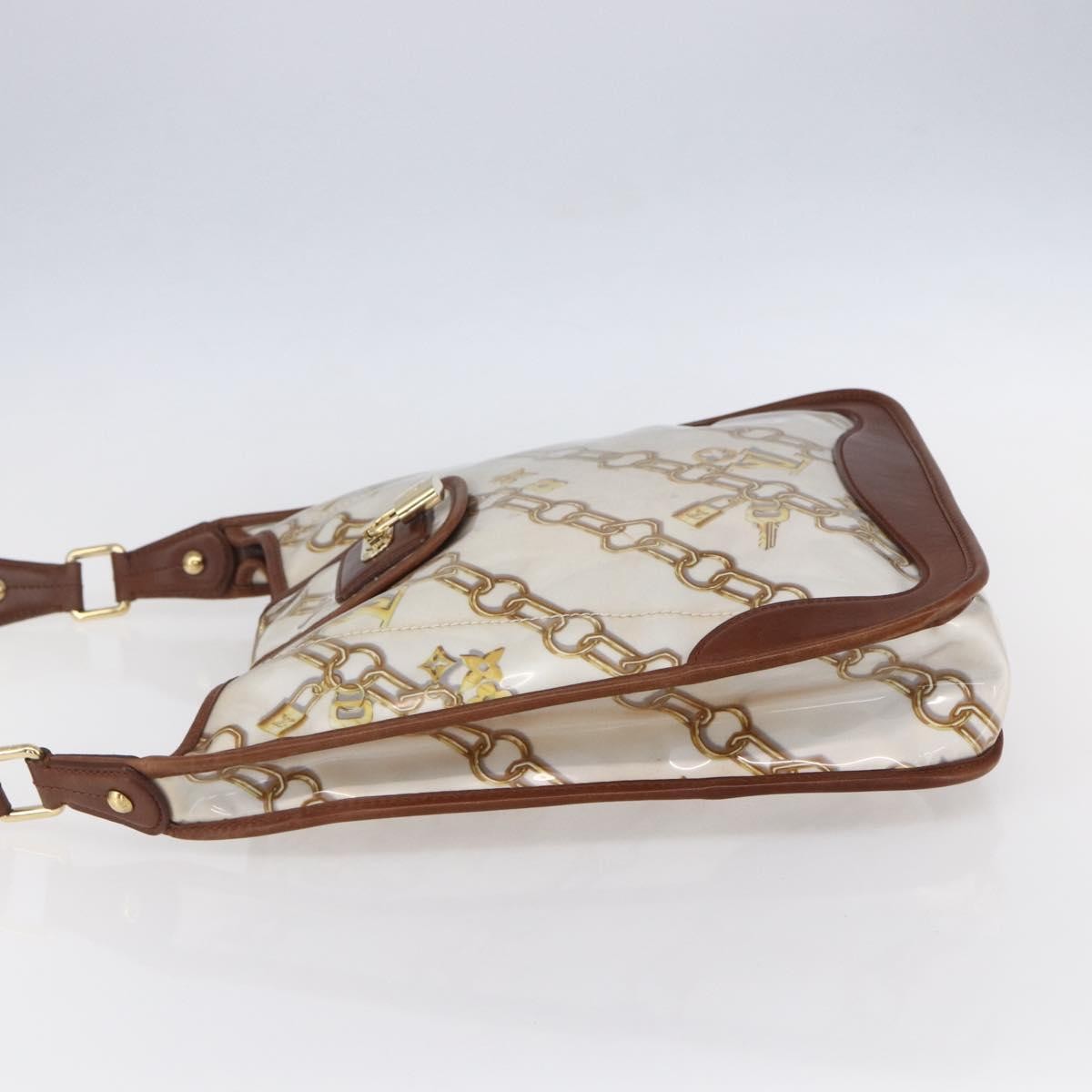Louis Vuitton Charms Musette Handbag Pvc Over Printed Silk White Plastic Shoulder Bag Bag (Pre-Owned)