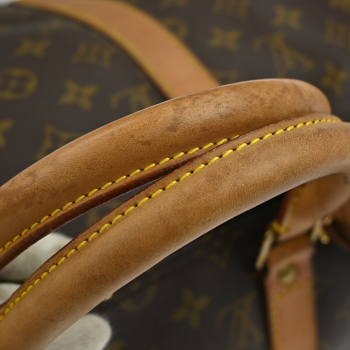 Louis Vuitton Keepall Bag Monogram Canvas Brown Canvas Travel Bag Bag (Pre-Owned)