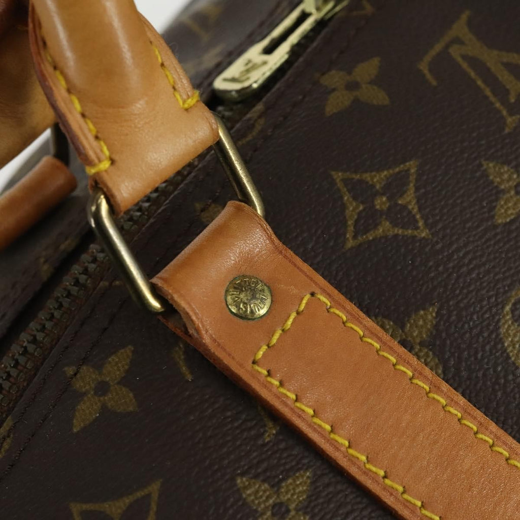Louis Vuitton Keepall Bag Monogram Canvas Brown Canvas Travel Bag Bag (Pre-Owned)