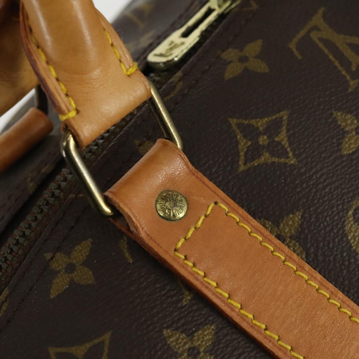 Louis Vuitton Keepall Bag Monogram Canvas Brown Canvas Travel Bag Bag (Pre-Owned)