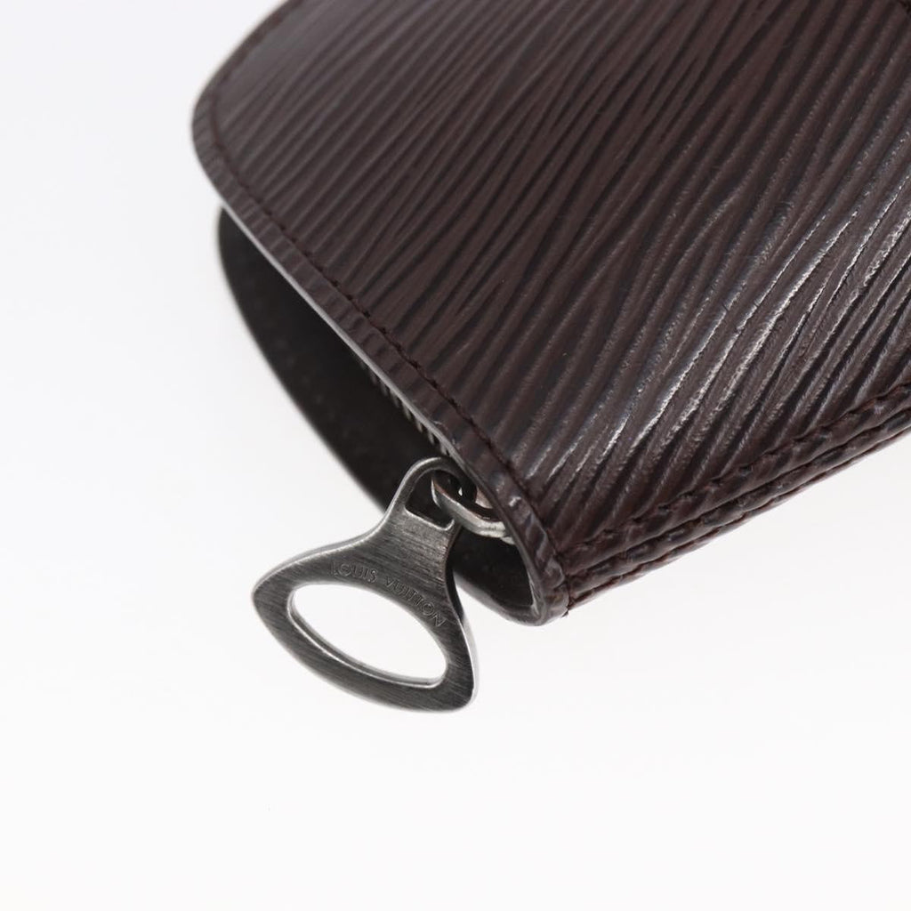 Louis Vuitton Demi Lune Coin Purse Epi Leather Brown Leather Wallets Accessory (Pre-Owned)