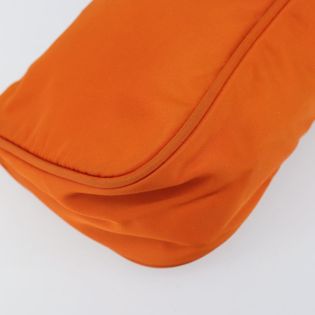 Prada Pochette Shoulder Bag Tessuto Orange Nylon Clutche & Pouche Bag (Pre-Owned)