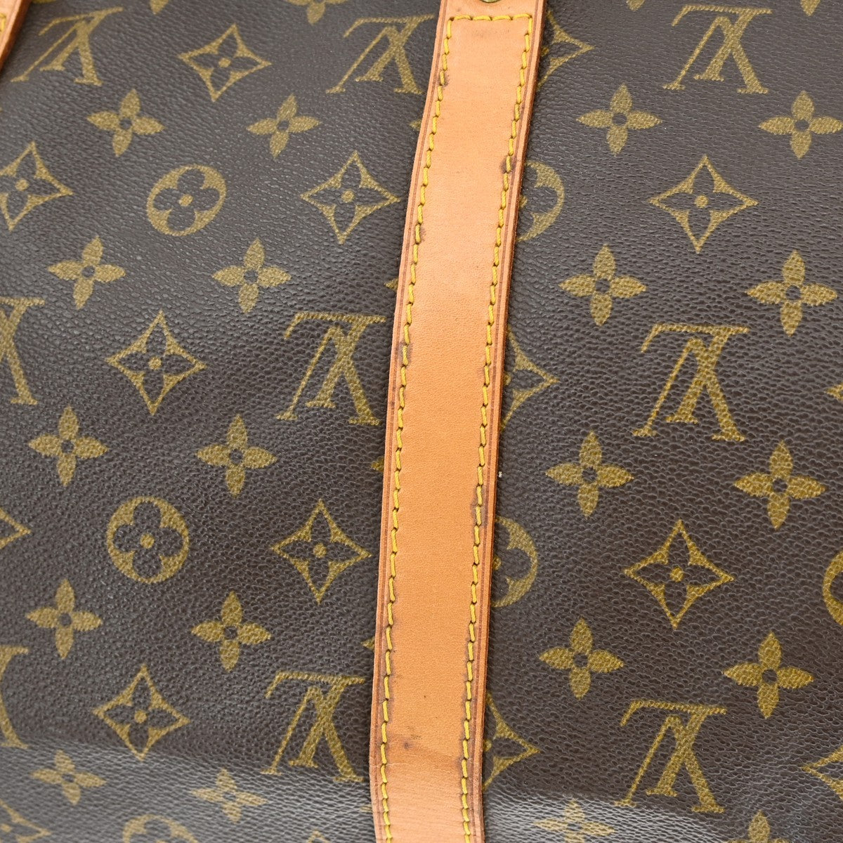 Louis Vuitton Keepall Bag Monogram Canvas Brown Canvas Travel Bag Bag (Pre-Owned)