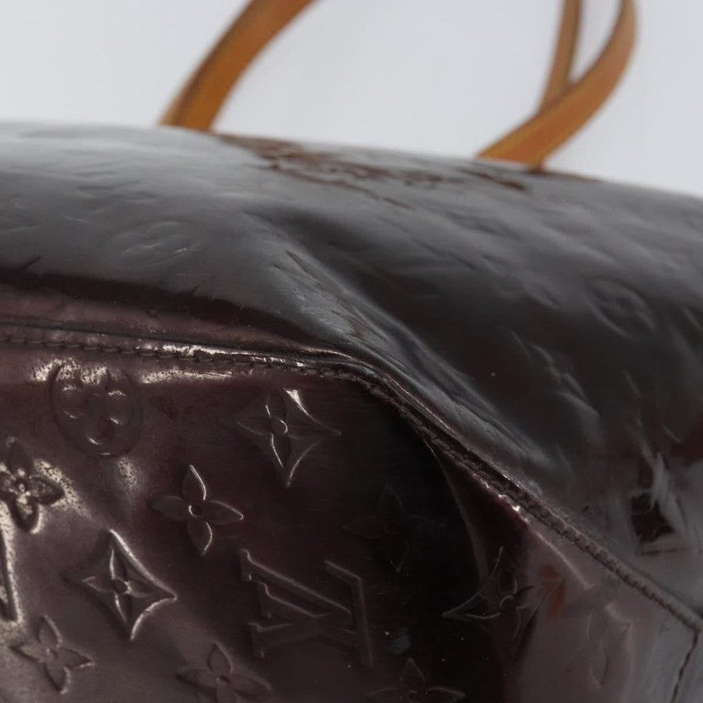 Louis Vuitton Bellevue Handbag Monogram Vernis Purple Patent_Leather Tote Bag Bag (Pre-Owned)