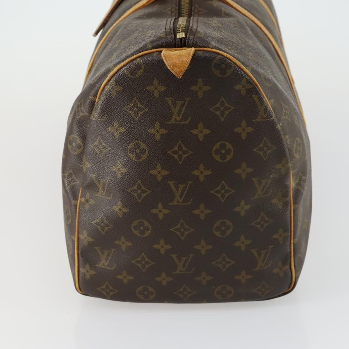 Louis Vuitton Keepall Bag Monogram Canvas Brown Canvas Travel Bag Bag (Pre-Owned)