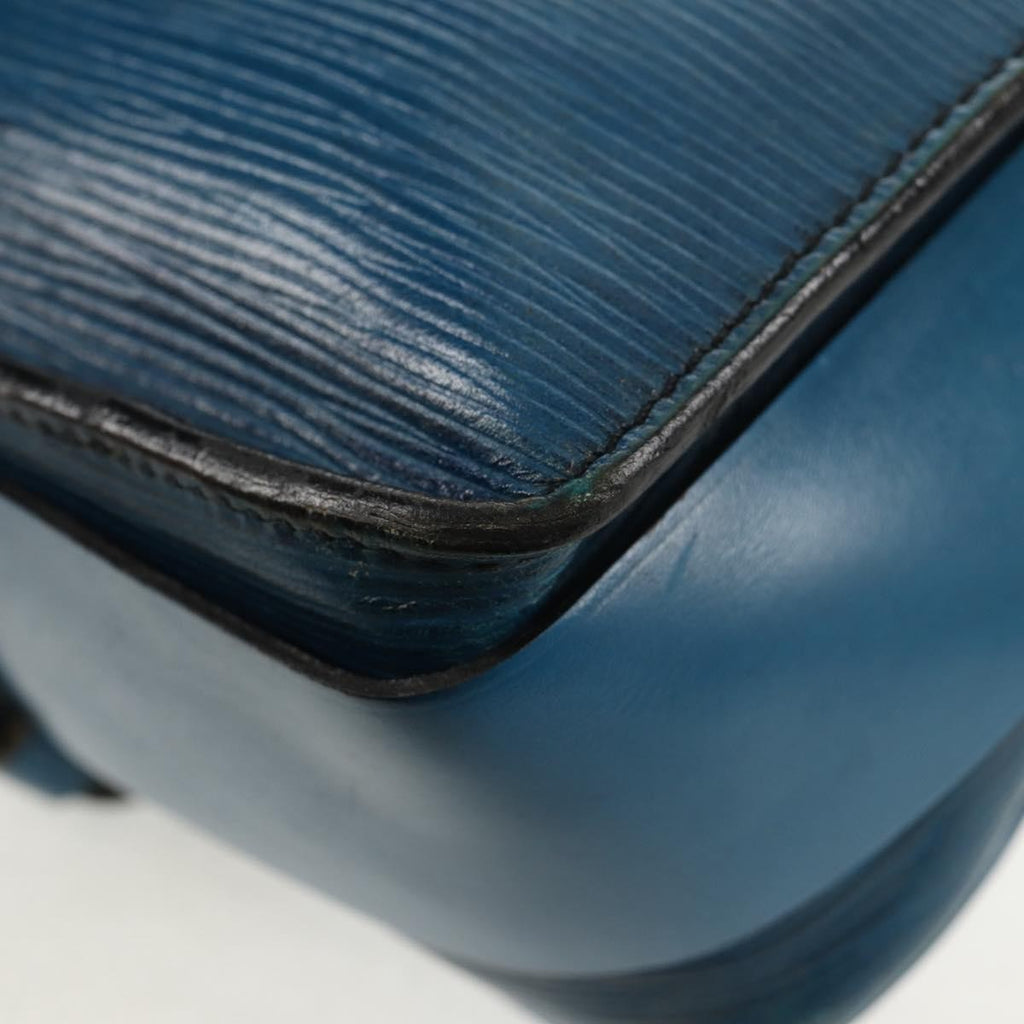 Louis Vuitton Cartouchiere Handbag Epi Leather Blue Leather Shoulder Bag Bag (Pre-Owned)