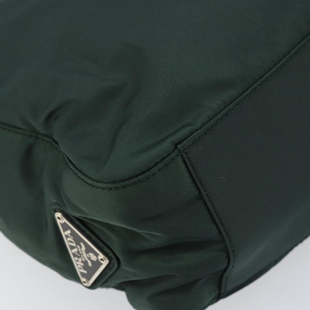 Prada Vintage Tote Tessuto Khaki Nylon Tote Bag Bag (Pre-Owned)
