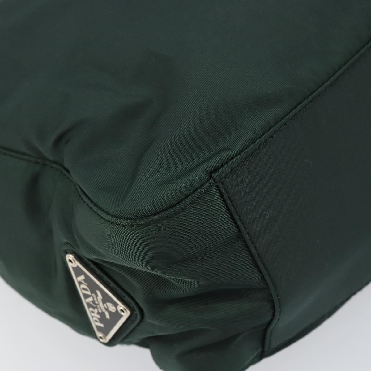 Prada Vintage Tote Tessuto Khaki Nylon Tote Bag Bag (Pre-Owned)