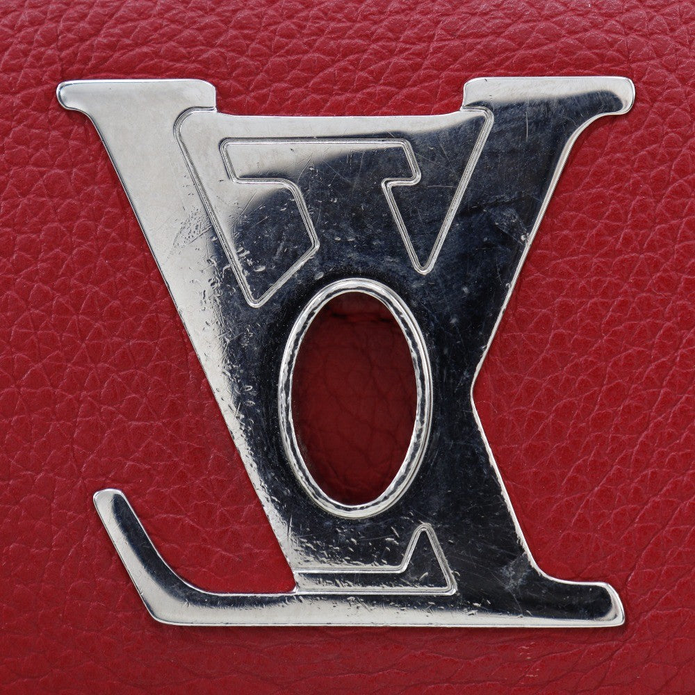Louis Vuitton Lockme Ii Handbag Leather Red Leather Shoulder Bag Bag (Pre-Owned)