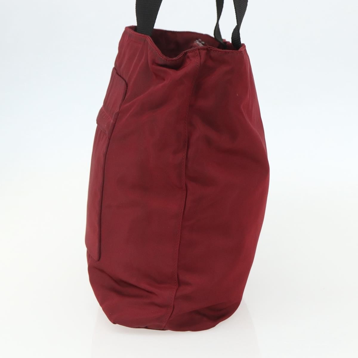 Prada Sport Tote Bag Nylon Red Nylon Tote Bag Bag (Pre-Owned)