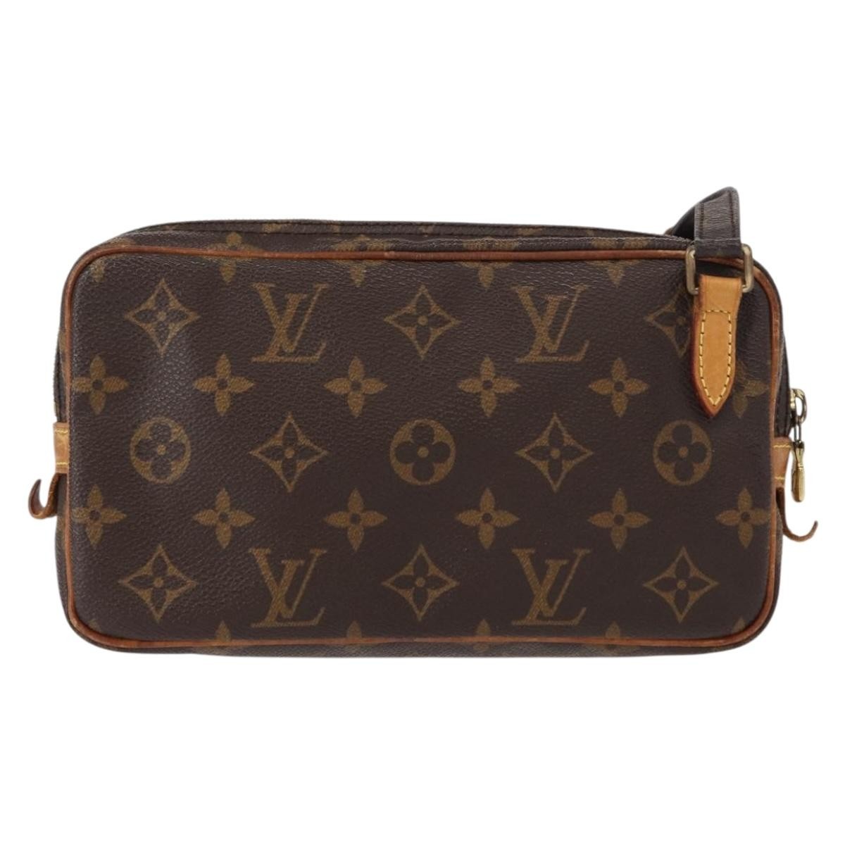 Louis Vuitton Pochette Marly Bandouliere Bag Monogram Canvas Brown Canvas Shoulder Bag Bag (Pre-Owned)