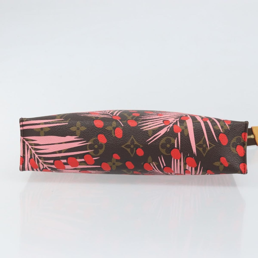Louis Vuitton Toiletry Pouch Limited Edition Monogram Jungle Dots Red Canvas Clutche & Pouche Bag (Pre-Owned)