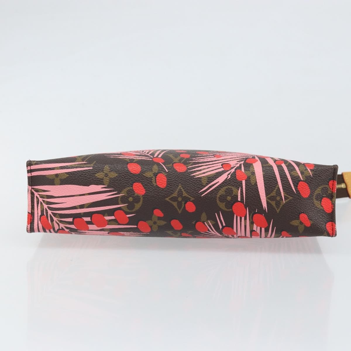 Louis Vuitton Toiletry Pouch Limited Edition Monogram Jungle Dots Red Canvas Clutche & Pouche Bag (Pre-Owned)