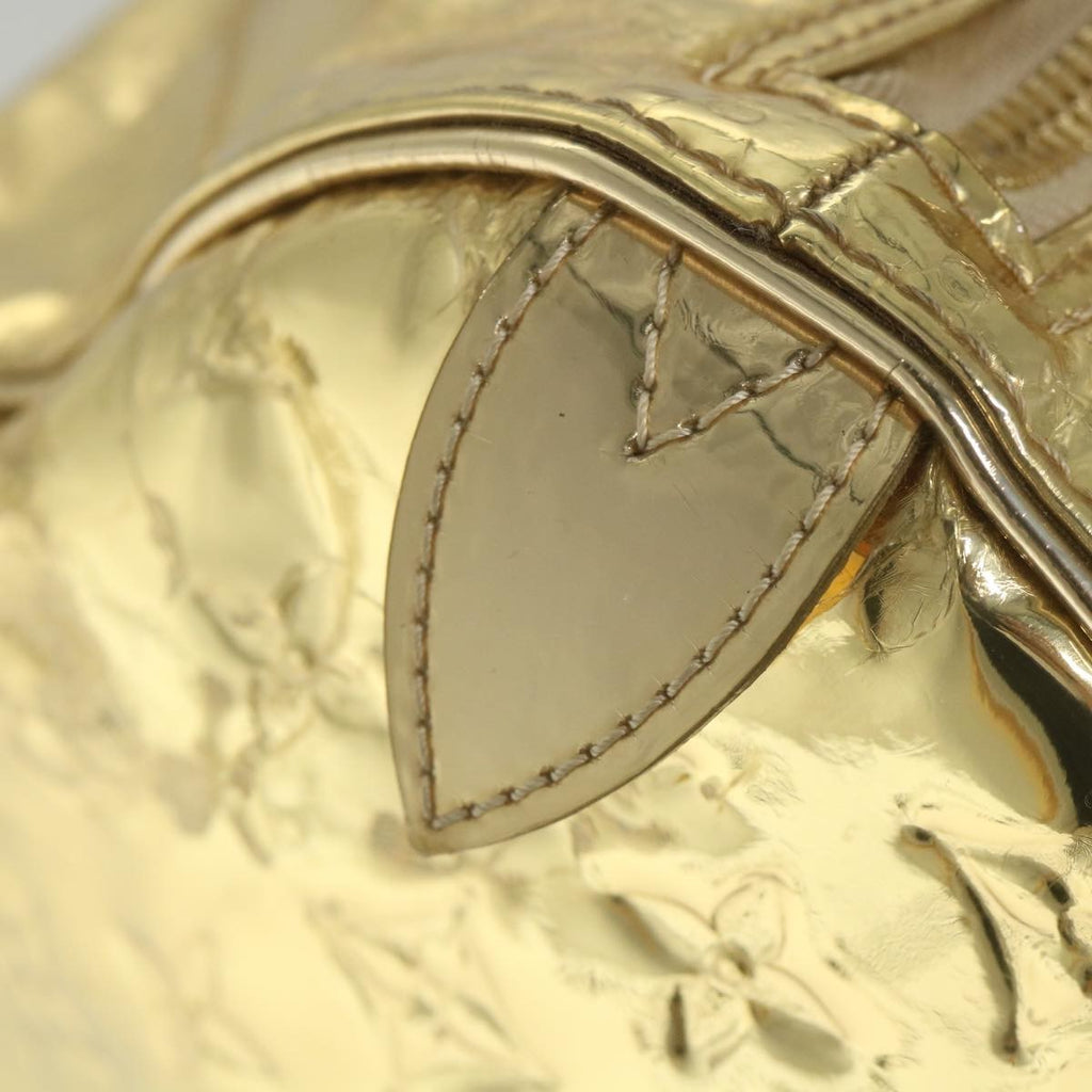 Louis Vuitton Keepall Bag Monogram Miroir Pvc Gold Patent_Leather Travel Bag Bag (Pre-Owned)