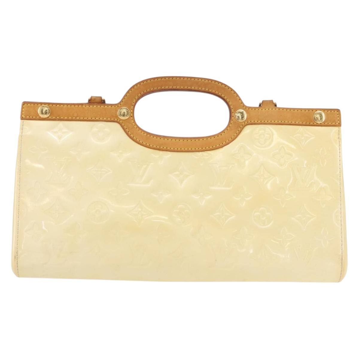 Louis Vuitton Roxbury Drive Handbag Monogram Vernis Yellow Patent_Leather Handbag (Pre-Owned)