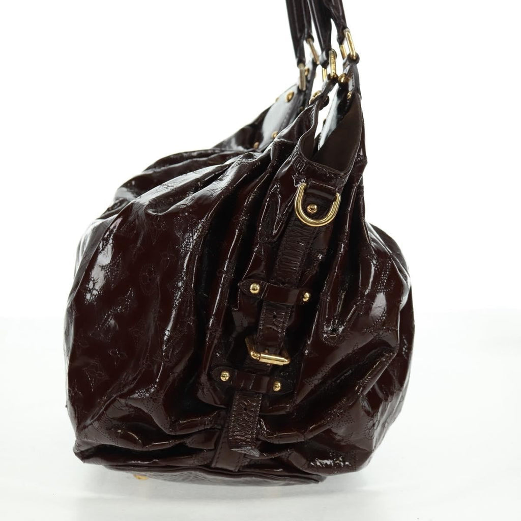 Louis Vuitton L Hobo Surya Leather Brown Patent_Leather Tote Bag Bag (Pre-Owned)