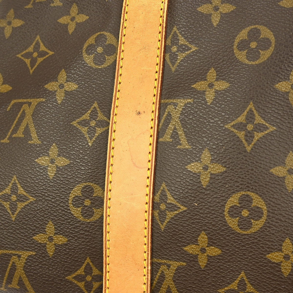 Louis Vuitton Keepall Bag Monogram Canvas Brown Canvas Travel Bag Bag (Pre-Owned)