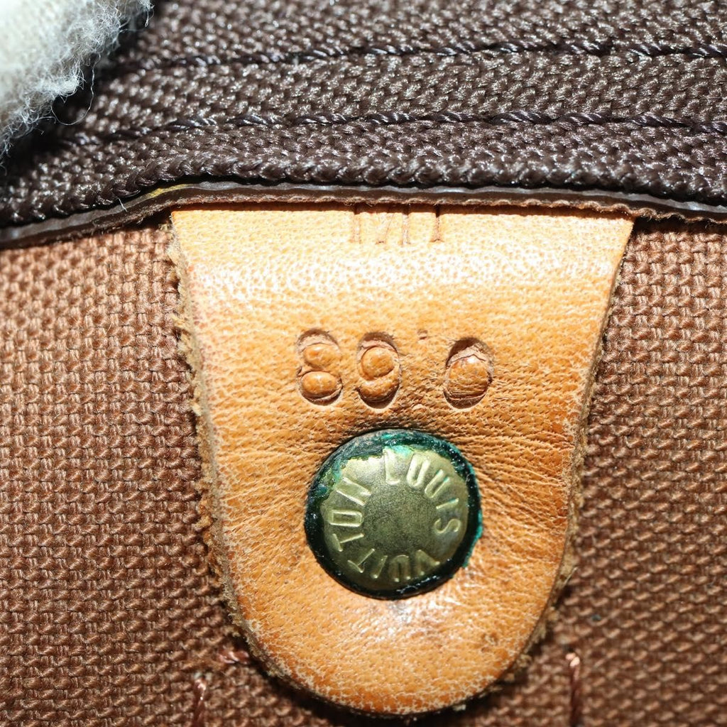 Louis Vuitton Keepall Bag Monogram Canvas Brown Canvas Travel Bag Bag (Pre-Owned)