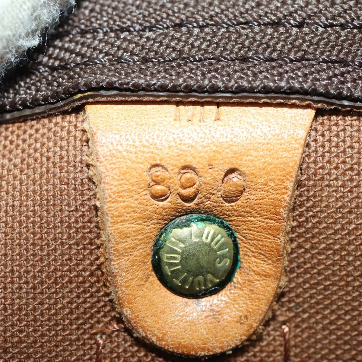 Louis Vuitton Keepall Bag Monogram Canvas Brown Canvas Travel Bag Bag (Pre-Owned)