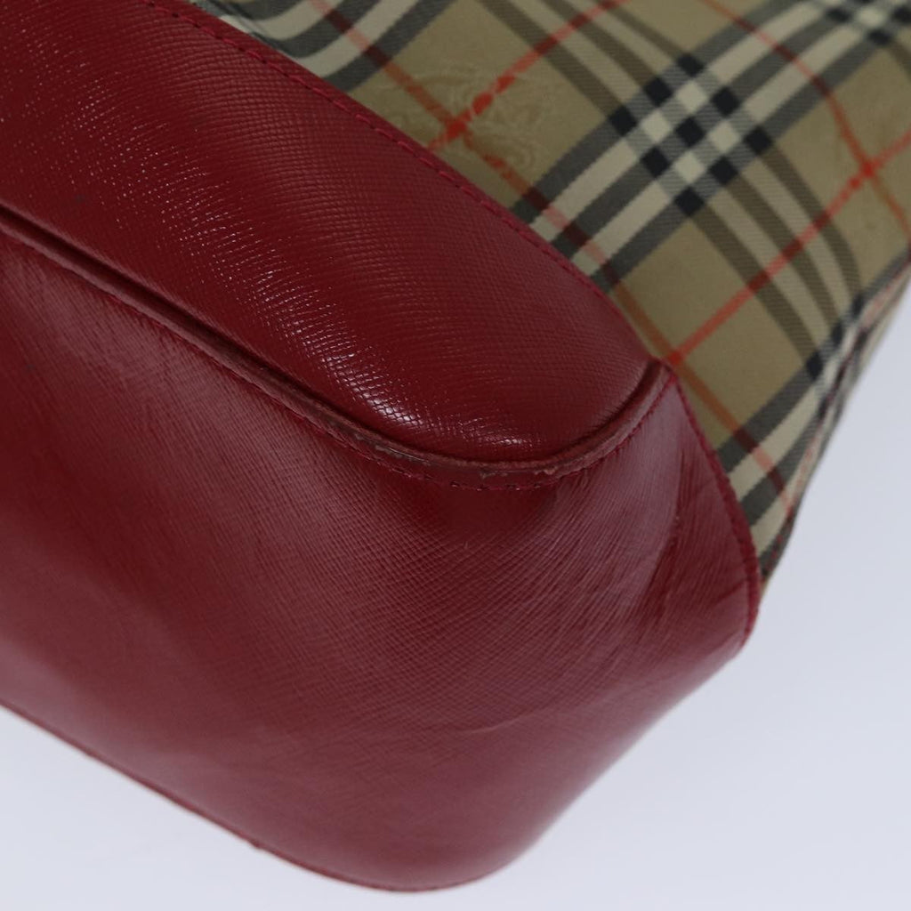Burberry Nova Check Handbag Nova Check Canvas Beige Canvas Handbag (Pre-Owned)