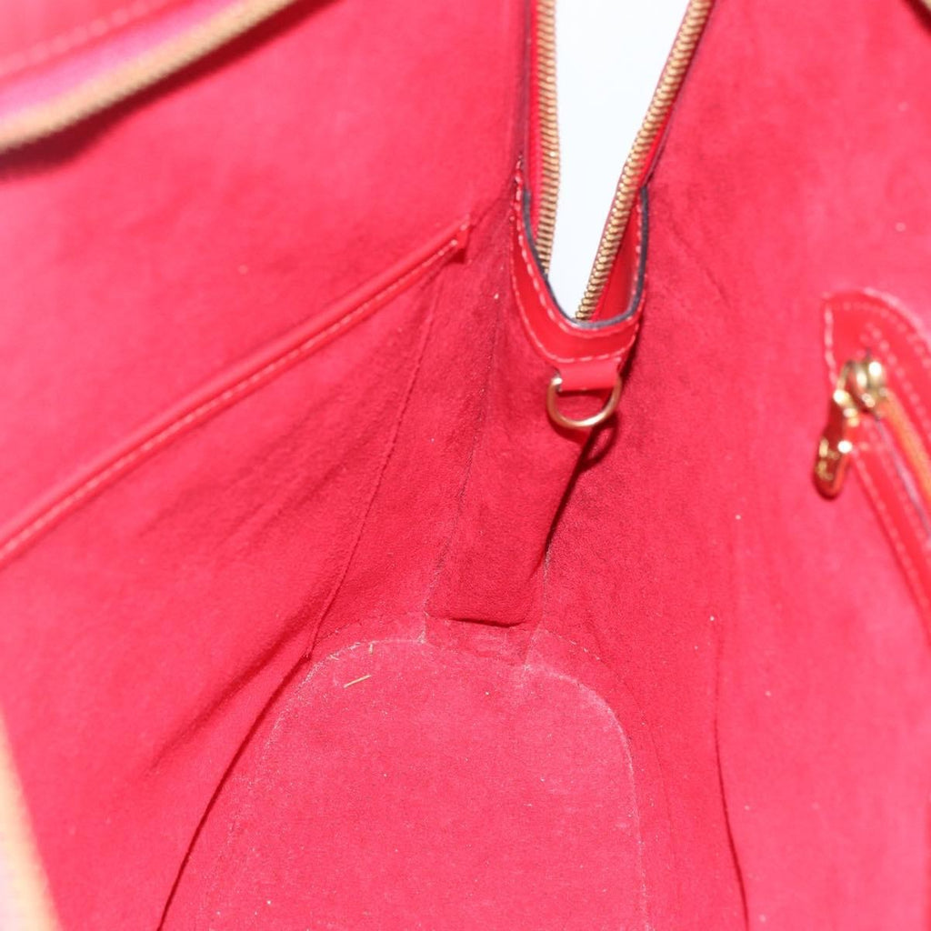 Louis Vuitton Lussac Handbag Epi Leather Red Leather Shoulder Bag Bag (Pre-Owned)