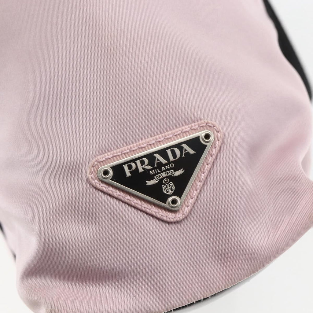 Prada Vintage Tote Tessuto Pink Nylon Tote Bag Bag (Pre-Owned)