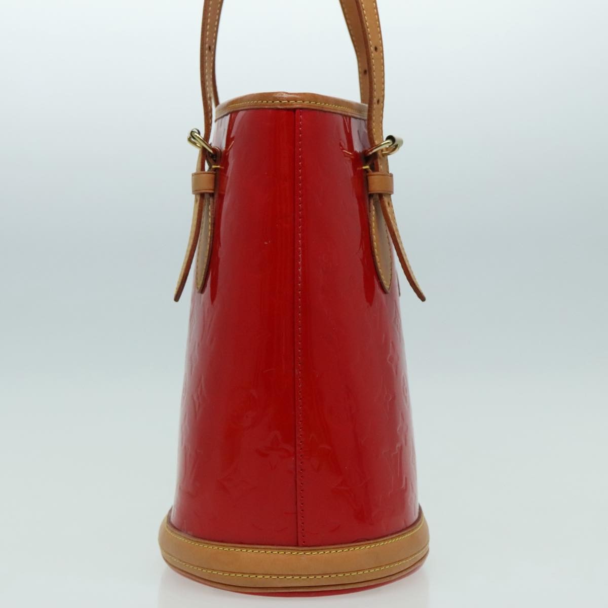 Louis Vuitton Bucket Bag Monogram Vernis Red Patent_Leather Shoulder Bag Bag (Pre-Owned)