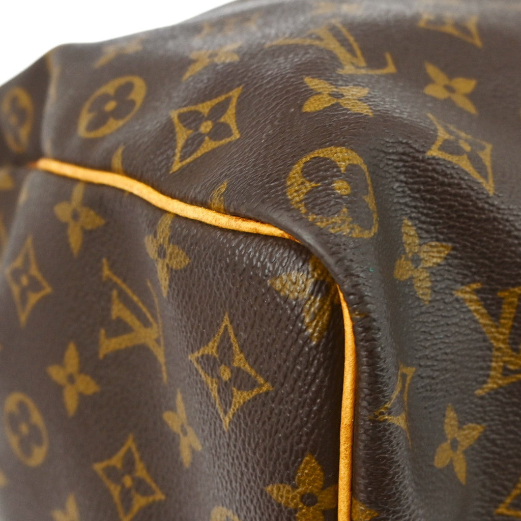 Louis Vuitton Keepall Bag Monogram Canvas Brown Canvas Travel Bag Bag (Pre-Owned)