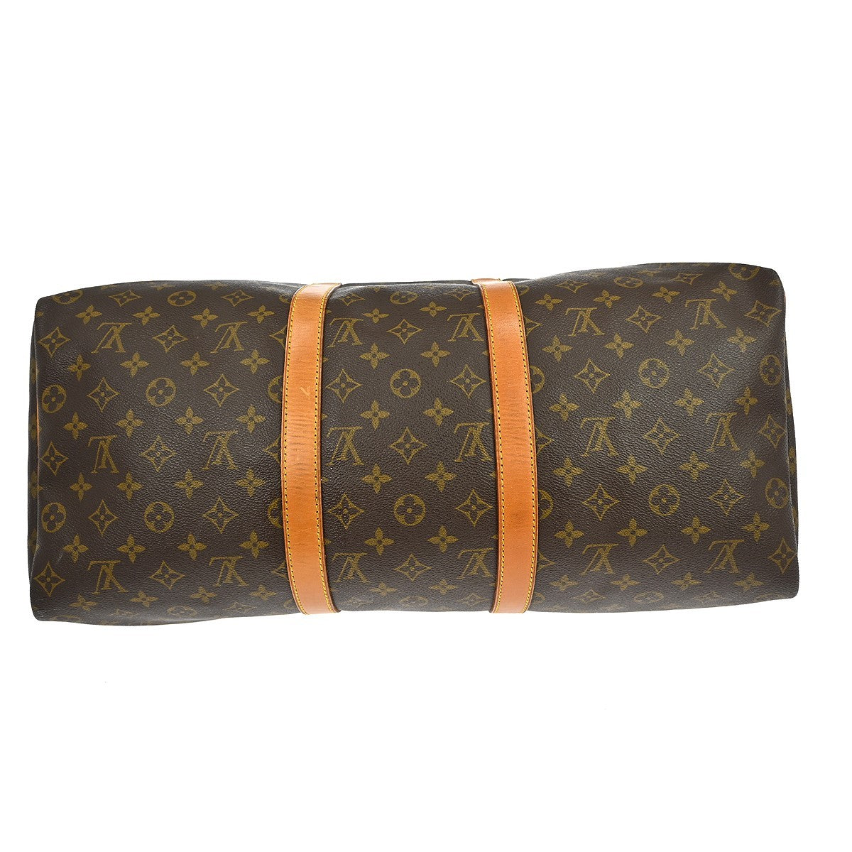 Louis Vuitton Keepall Bag Monogram Canvas Brown Canvas Travel Bag Bag (Pre-Owned)