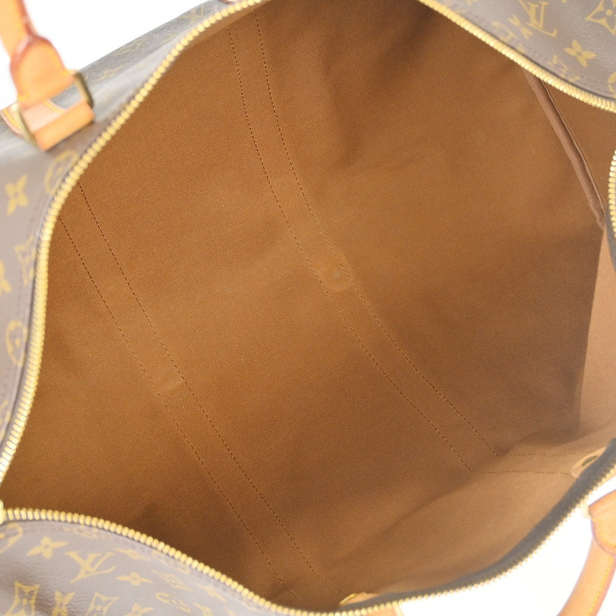 Louis Vuitton Keepall Bag Monogram Canvas Brown Canvas Travel Bag Bag (Pre-Owned)