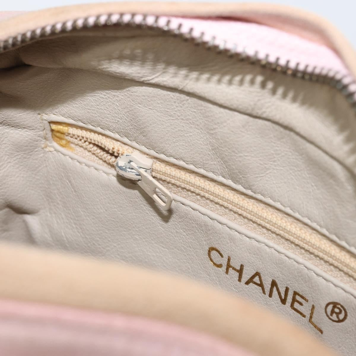 Chanel Vintage Camera Tassel Bag Satin Pink Satin Shoulder Bag Bag (Pre-Owned)