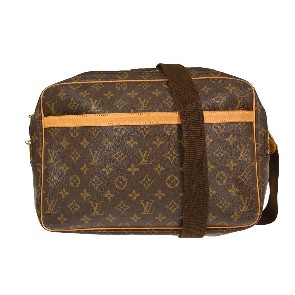 Louis Vuitton Reporter Bag Monogram Canvas Brown Canvas Shoulder Bag Bag (Pre-Owned)