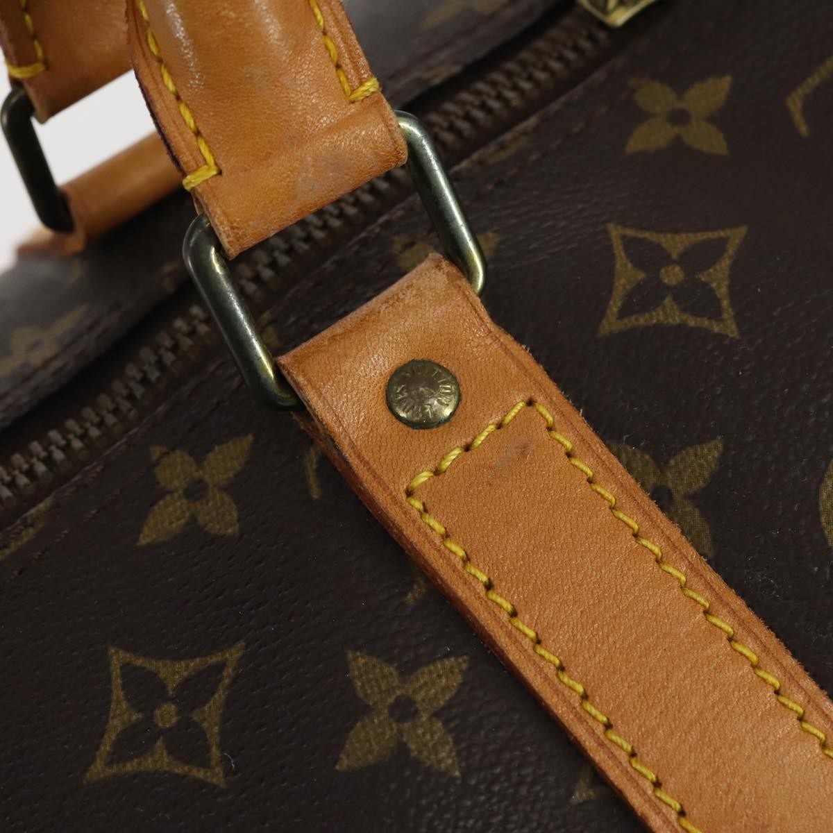 Louis Vuitton Keepall Bag Monogram Canvas Brown Canvas Travel Bag Bag (Pre-Owned)