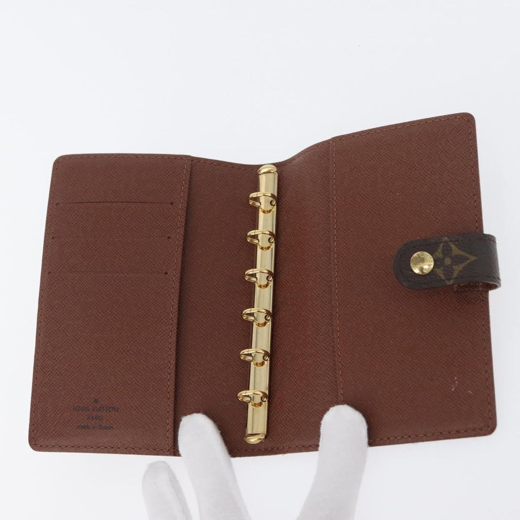 Louis Vuitton Agenda Cover Monogram Panda Brown Canvas Wallets Accessory (Pre-Owned)
