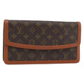Louis Vuitton Dame Pochette Monogram Canvas Brown Canvas Clutche & Pouche Bag (Pre-Owned)