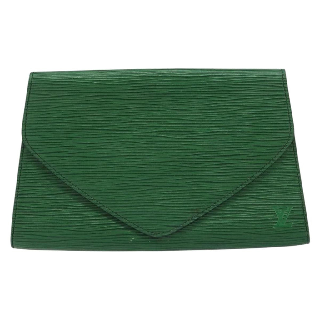 Louis Vuitton Art Deco Clutch Epi Leather Green Leather Clutche & Pouche Bag (Pre-Owned)
