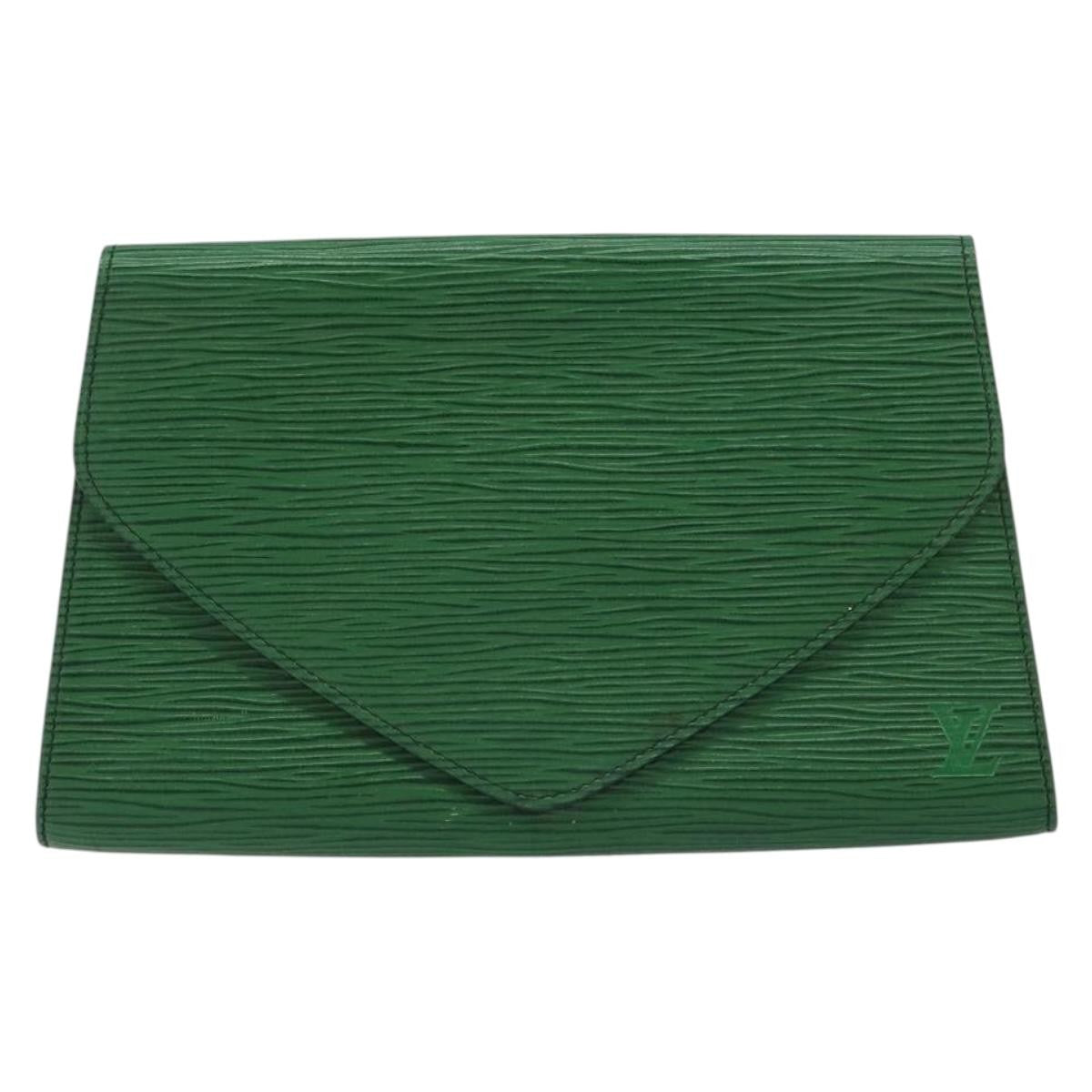 Louis Vuitton Art Deco Clutch Epi Leather Green Leather Clutche & Pouche Bag (Pre-Owned)