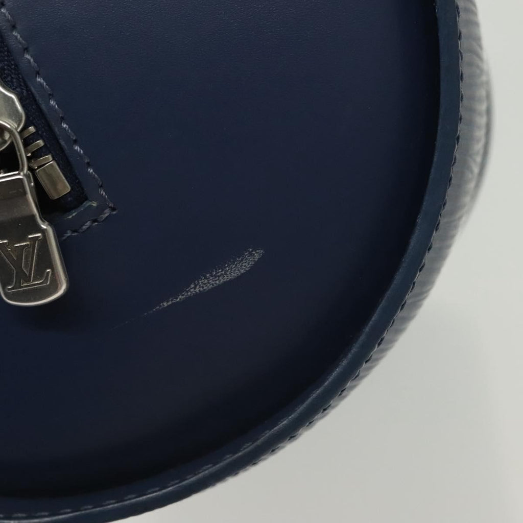 Louis Vuitton Soufflot Handbag Epi Leather Blue Leather Shoulder Bag Bag (Pre-Owned)