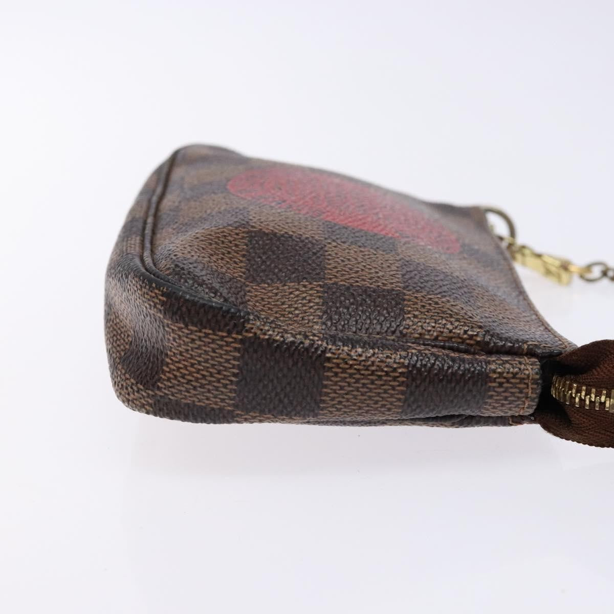 Louis Vuitton Pochette Accessoires Limited Edition Damier Brown Canvas Clutche & Pouche Bag (Pre-Owned)
