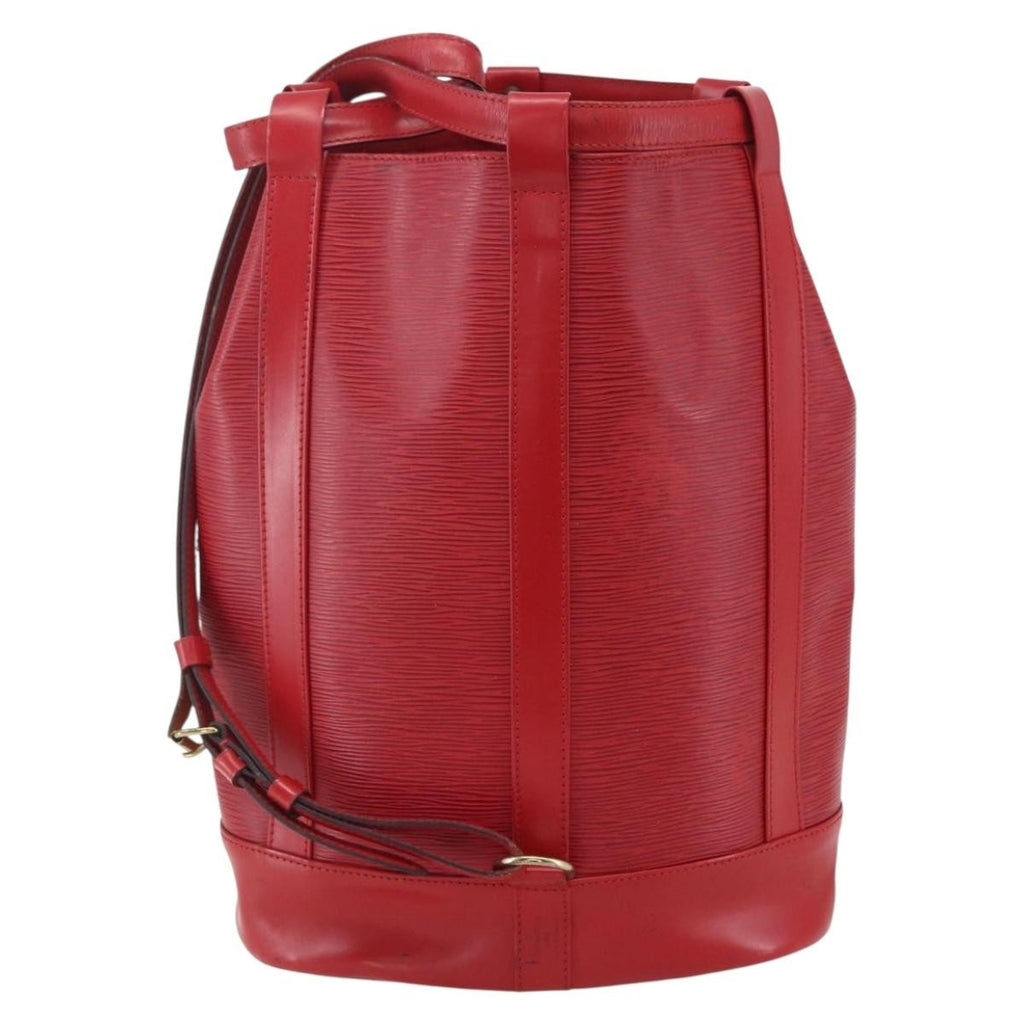Louis Vuitton Randonnee Backpack Epi Leather Red Leather Shoulder Bag Bag (Pre-Owned)