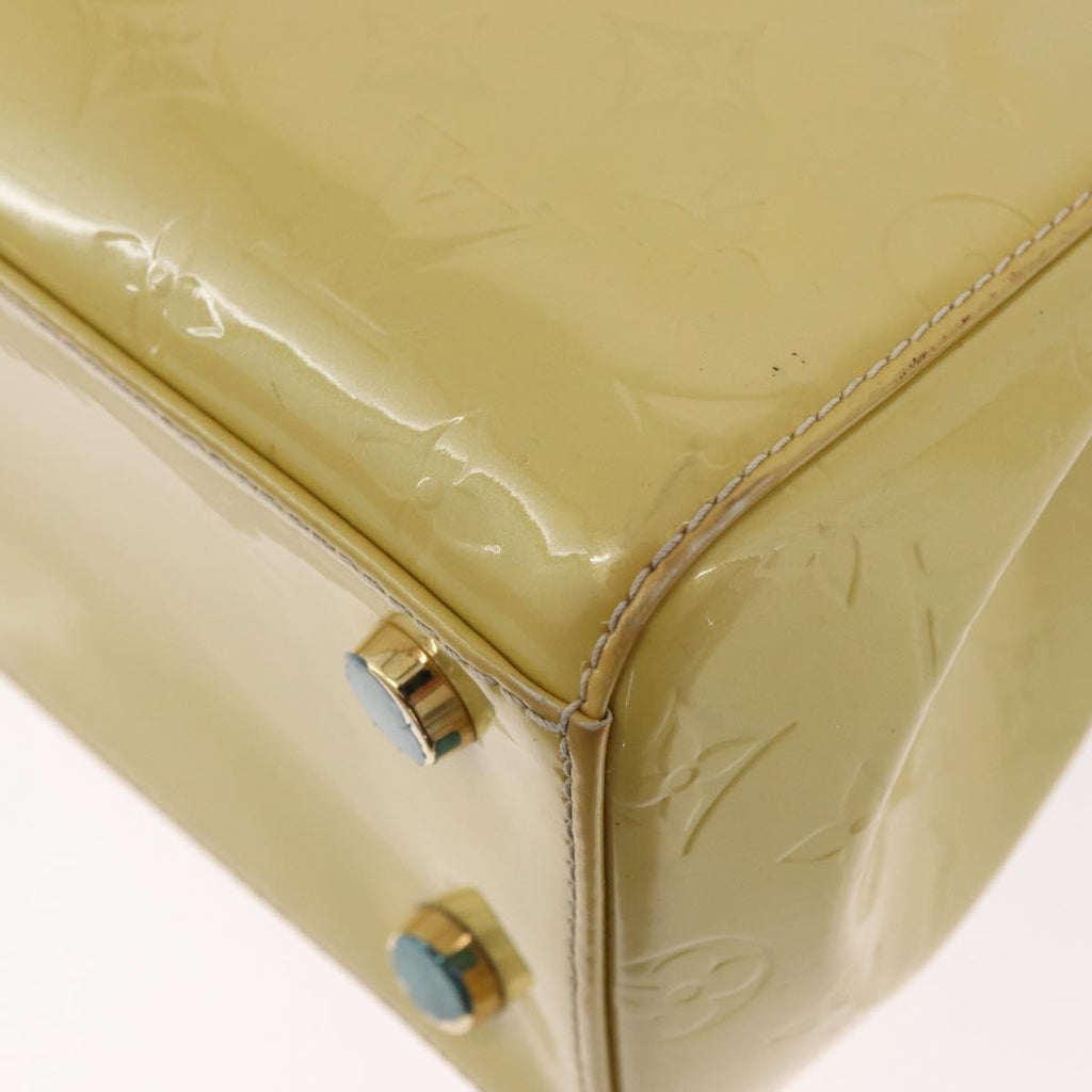 Louis Vuitton Brea Handbag Monogram Vernis Yellow Patent_Leather Handbag (Pre-Owned)