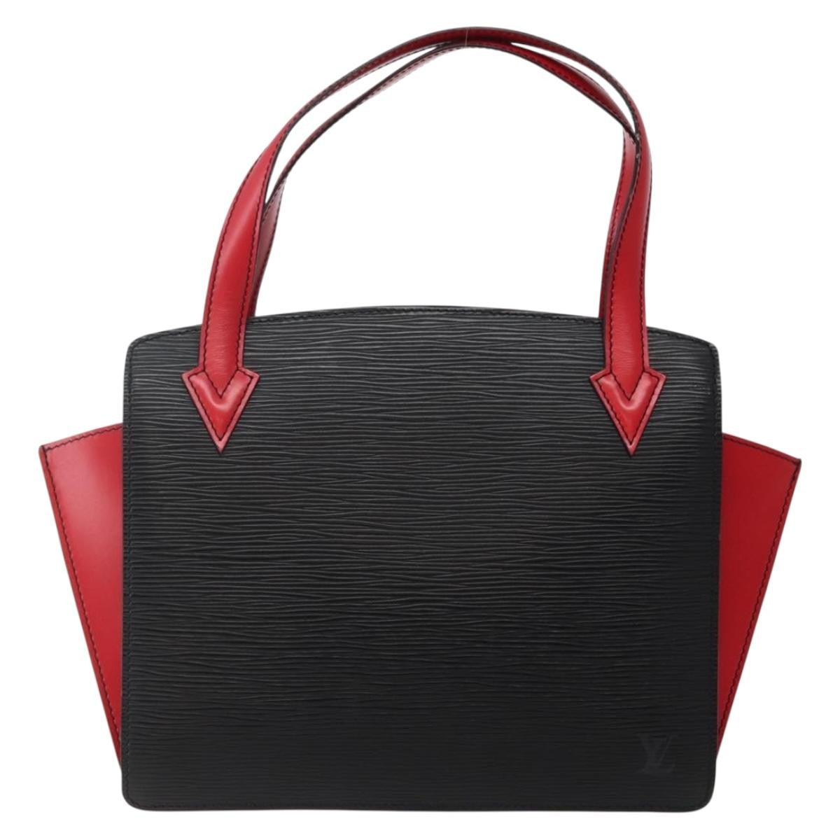 Louis Vuitton Varenne Handbag Epi Leather Black Leather Bag (Pre-Owned)
