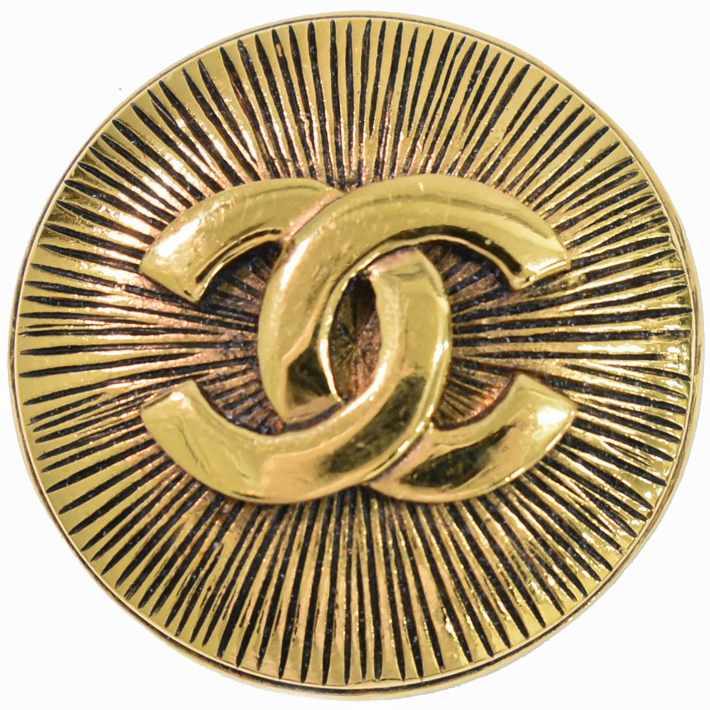 Chanel Cc Brooch Metal Gold Gold_Plated Brooch Jewelry (Pre-Owned)