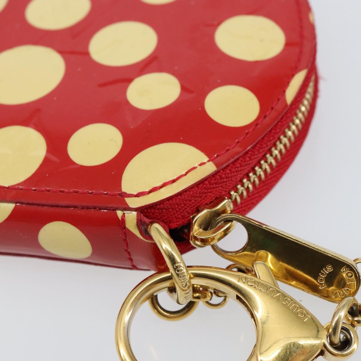 Louis Vuitton Boite Chapeau Coin Purse Patent Leather Red Patent_Leather Wallets Accessory (Pre-Owned)