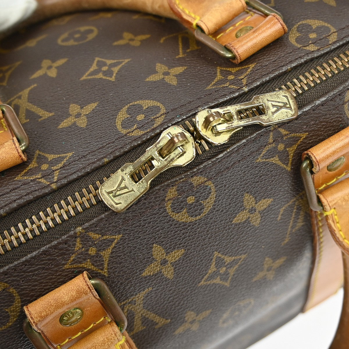 Louis Vuitton Keepall Bag Monogram Canvas Brown Canvas Travel Bag Bag (Pre-Owned)