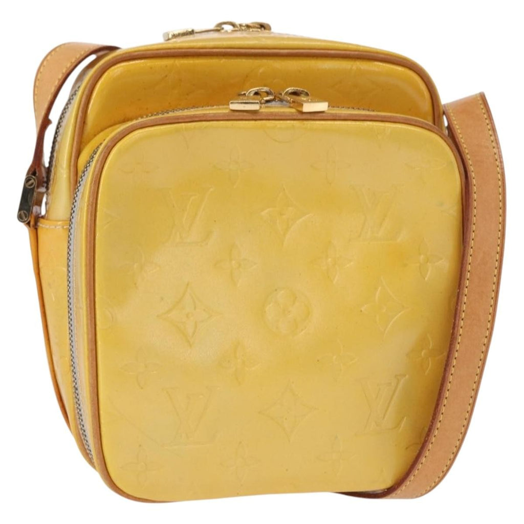 Louis Vuitton Wooster Handbag Monogram Vernis Yellow Patent_Leather Shoulder Bag Bag (Pre-Owned)