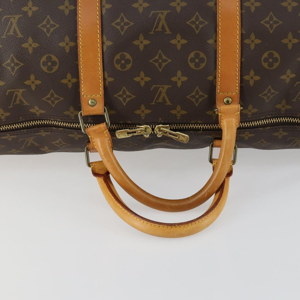 Louis Vuitton Keepall Bag Monogram Canvas Brown Canvas Travel Bag Bag (Pre-Owned)