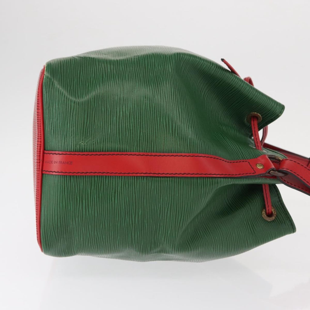 Louis Vuitton Bicolor Petit Noe Handbag Epi Leather Green Leather Shoulder Bag Bag (Pre-Owned)