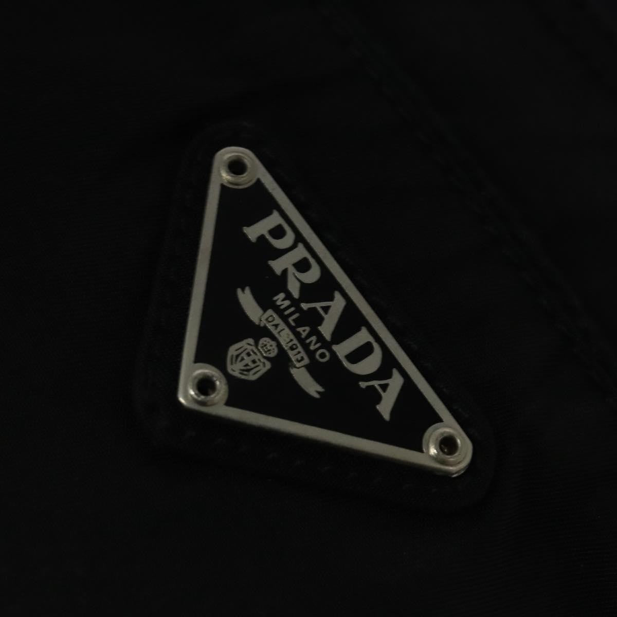 Prada Front Pocket Messenger Bag Tessuto Black Nylon Shoulder Bag Bag (Pre-Owned)