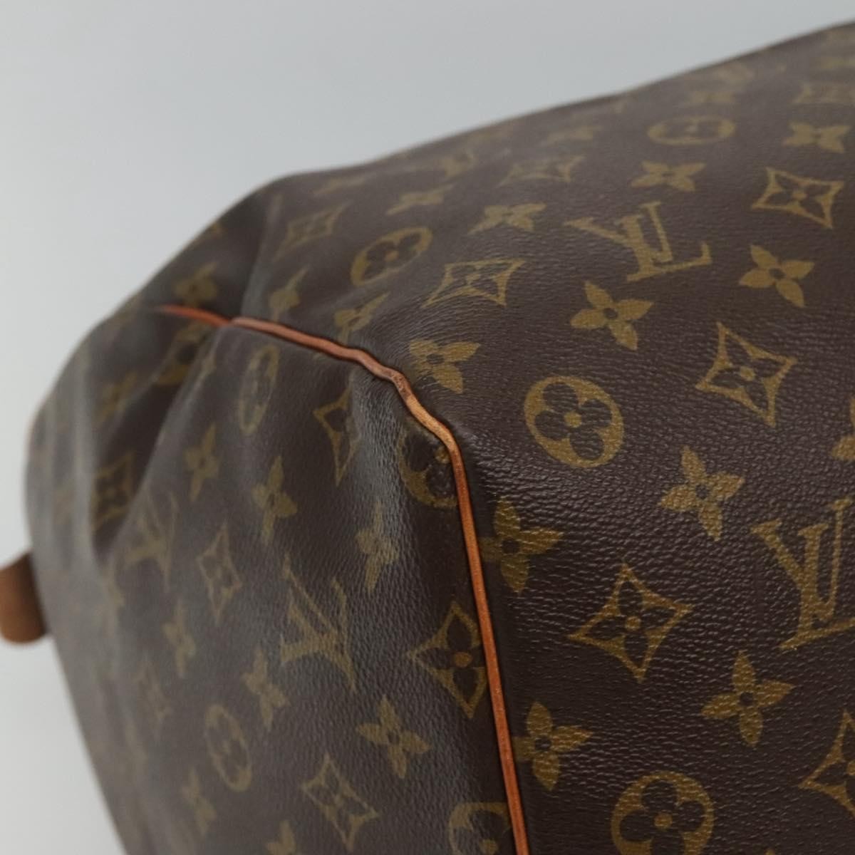 Louis Vuitton Keepall Bag Monogram Canvas Brown Canvas Travel Bag Bag (Pre-Owned)